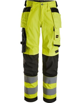 Sort Snickers Damebukser Stretch Med Hylsterlommer 6743 Gul Bukser Arbejdsbukser Dame - Snickers Jeans  - 7332515548962