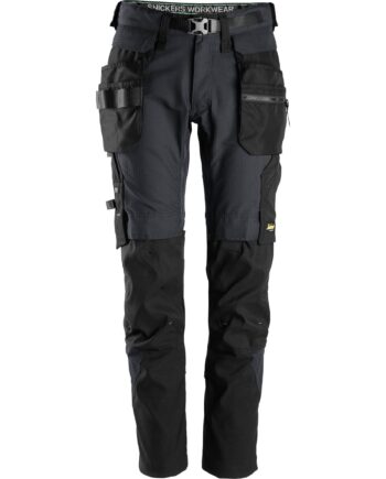 Sort Snickers Flexiwork Bukser Aft Hylsterlomme 6972 Koksgrå Bukser Arbejdsbukser Cordura - Snickers Jeans  - 7332515397959