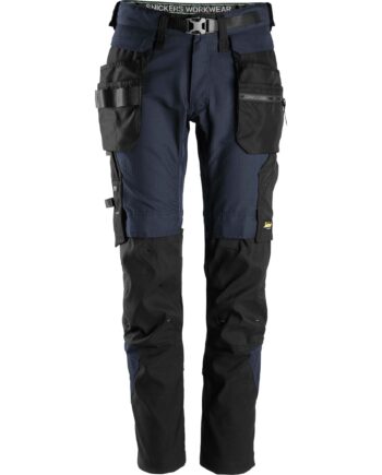 Sort Snickers Flexiwork Bukser Aft Hylsterlomme 6972 Navy Bukser Arbejdsbukser Cordura - Snickers Jeans  - 7332515579638