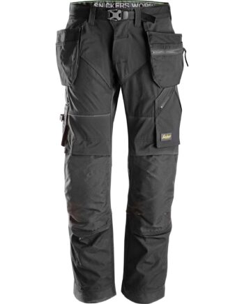 Sort Snickers Flexiwork Bukser Med Hylsterlommer 6902 Bukser Bukser Discount - Snickers Jeans  - 7332515157874