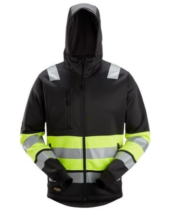 Snickers Hættetrøje Med Lynlås Vis Klasse 8038 Vis Sort Gul Sweatee Shirt Discount Iso 20471 Klasse - Snickers Shirt  - 7332515551047