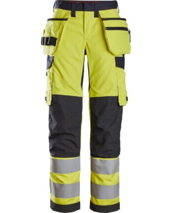 Snickers High Vis Dame Bukser Klasse 6797 Gul Navy Bukser Arbejdsbukser Bukser - Snickers Jeans  - 7332515406071
