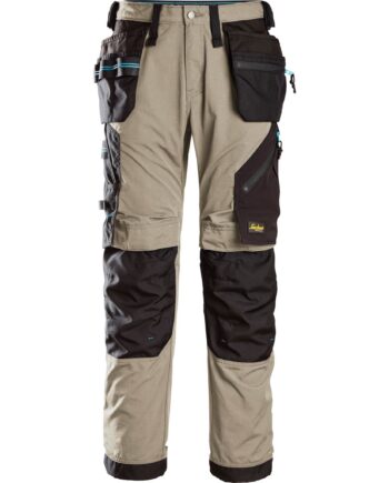 Sort Snickers Litework Buks Med Hylsterlommer Khaki 6210 Khaki Bukser Arbejdsbukser Bukser - Snickers Jeans  - 7332515415820