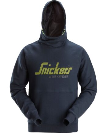 Snickers Logo Hættetrøje 2845 Navy Sweatee Shirt Hættetrøje Overdele - Snickers Shirt  - 7332515591074