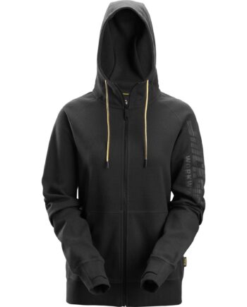 Sort Snickers Logo Hættetrøje Dame 2877 Sweatee Shirt Hættetrøje Snickers - Snickers Shirt  - 7332515568137
