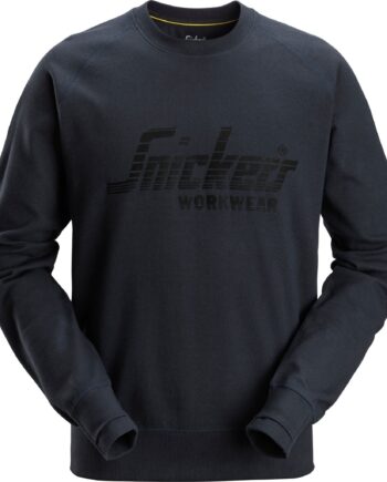 Snickers Logo Sweatee Shirt 2892 Navymeleret Sweatee Shirt Snickers Trøjer - Snickers Shirt  - 7332515567505