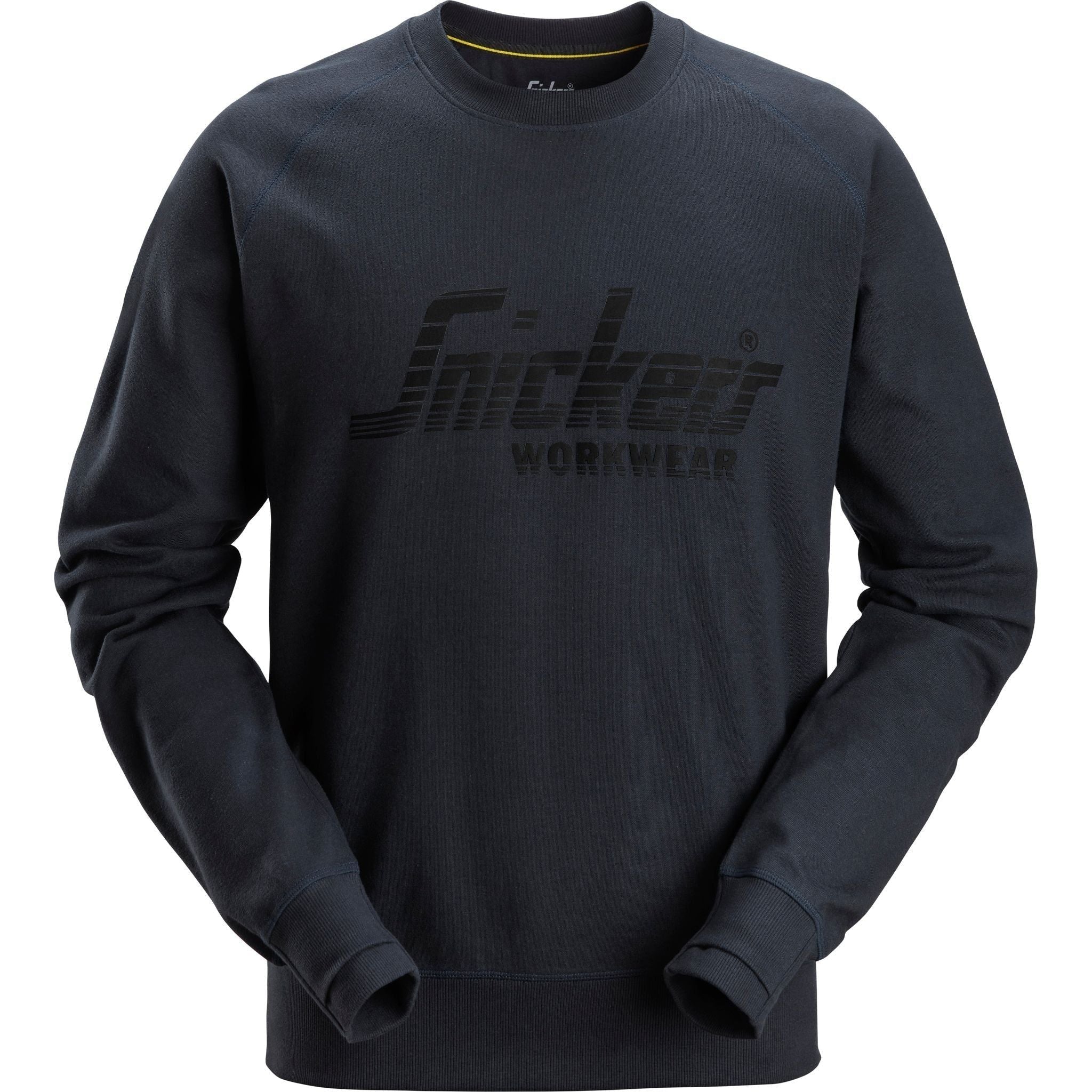 Snickers Logo Sweatee Shirt 2892 Navymeleret Sweatee Shirt Snickers Trøjer - Snickers Shirt - 7332515567505