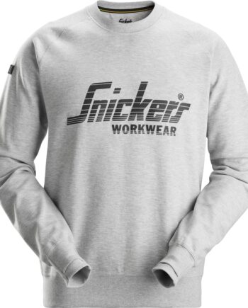 Snickers Logo Sweatee Shirt 2892 Lys Gråmaleret Sweatee Shirt Snickers Trøjer - Snickers Shirt  - 7332515567369