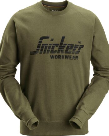 Snickers Logo Sweatee Shirt 2892 Khaki Sweatee Shirt Snickers Trøjer - Snickers Shirt  - 7332515567437