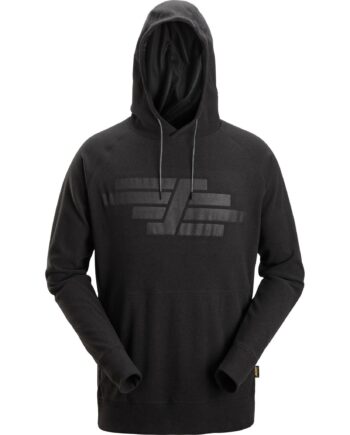 Sort Snickers Polartec Hættetrøje Med Frott 8075 Sweatee Shirt Overdele Trøjer - Snickers Shirt  - 7332515566805