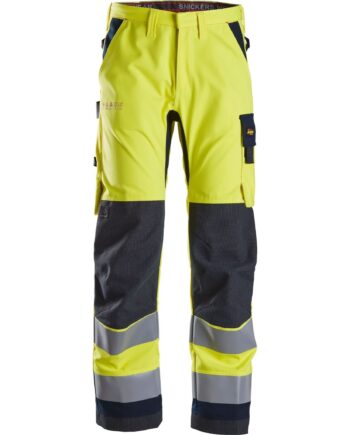 Snickers Protecwork Buks Vis Klasse 6360 Gul Navy Bukser Arbejdstøj Bukser - Snickers Jeans  - 7332515349125