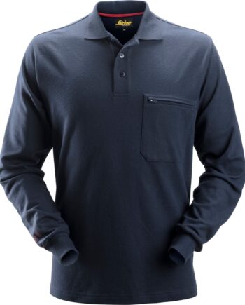 Snickers Protecwork Polo Shirt Lange ærmer 2660 Navy Poloshirt 1149 Iso 11612 - Snickers Shirt  - 7332515284006