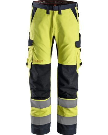 Snickers Arbejdsbukser Vis Klasse 6361 Gul Navy Bukser Arbejdstøj Discount - Snickers Jeans  - 7332515277541
