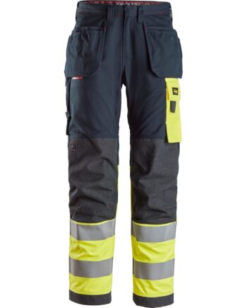 Snickers Buks Med Hylsterlommer Vis Klasse 6276 Navy Gul Bukser Bukser 14404 - Snickers Jeans  - 7332515405418