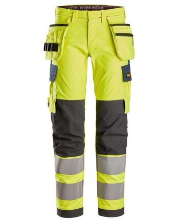 Snickers Bukser Stretch Vis Med Hylsterlommer 6268 Gul Navy Bukser Arbejdsbukser Bukser - Snickers Jeans  - 7332515576941