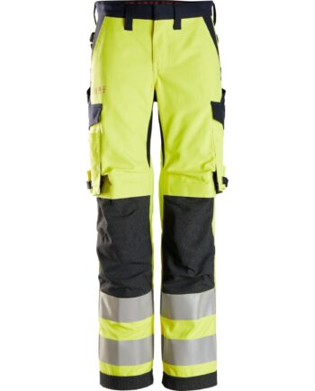 Snickers Dame Buks Vis Klasse 6760 Gul Navy Bukser Arbejdstøj Dame - Snickers Jeans  - 7332515324443