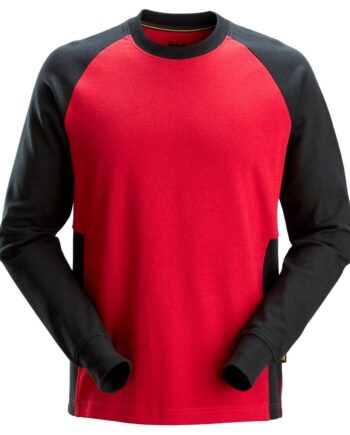Sort Snickers Sweatee Shirt Farvet 2840 Chilirød Sweatee Shirt Snickers Trøjer - Snickers Shirt  - 7332515591920