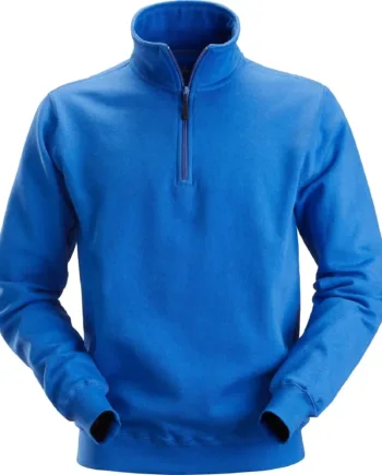 Snickers Sweatee Shirt Kort Lynlås 2818 Blå Sweatee Shirt Overdele Sweatee Shirt - Snickers Shirt  - 7332515305527