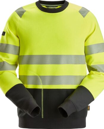 Sort Snickers Sweatee Shirt High Vis Klasse 2831 Gul Sweatee Shirt Vis Snickers - Snickers Shirt  - 7332515543974