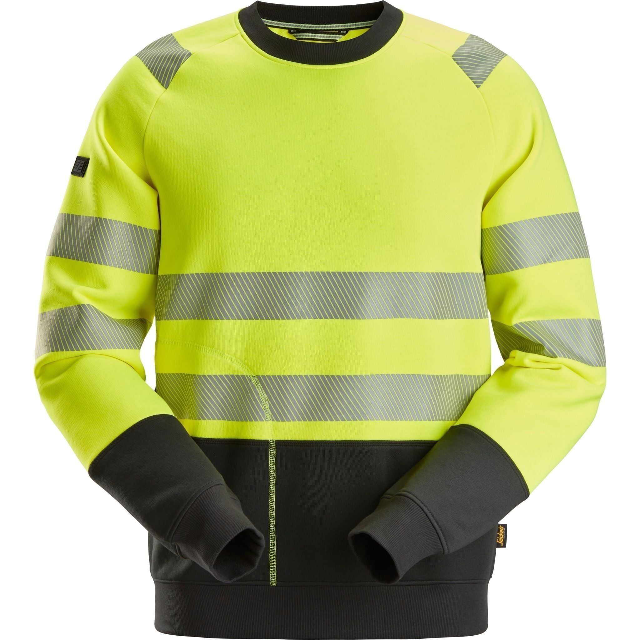 Sort Snickers Sweatee Shirt High Vis Klasse 2831 Gul Sweatee Shirt Vis Snickers - Snickers Shirt - 7332515543974
