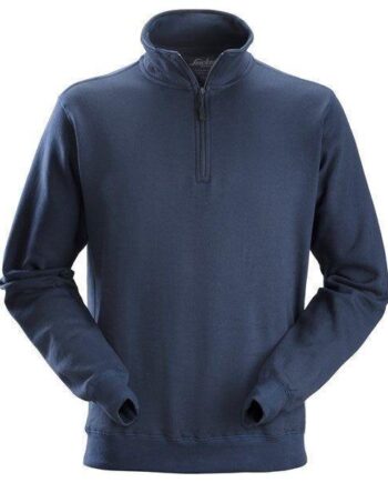 Snickers Sweatee Shirt Kort Lynlås 2818 Navy Sweatee Shirt Overdele Sweatee Shirt - Snickers Shirt  - 7332515134608