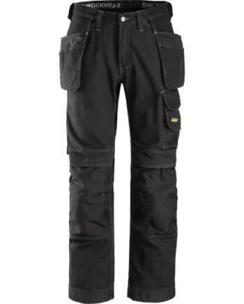 Sort Snickers Taljebuks Bomuld Hylsterlomme 3215 Bukser Discount Herre - Snickers Jeans  - 7391531313541