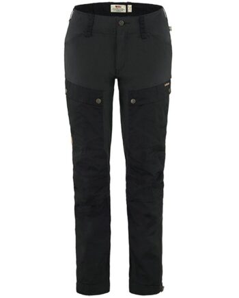 Sort Fjallraven Keb Bukser Dame Kort Black Dametøj - Fjällräven Jeans  - 7323450521950