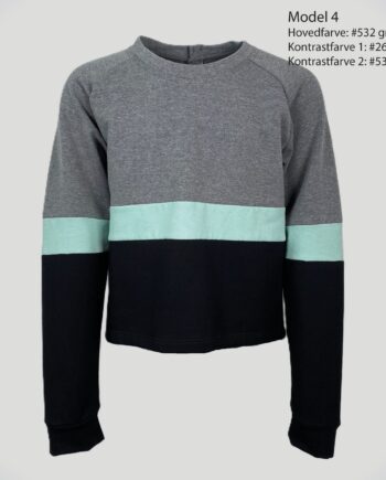 260 Mint Sweatee Shirt Med Raglanærme Med Kontraster - Daro Shirt