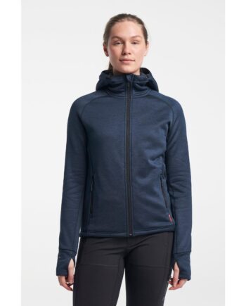 Tenson Txlite Midlayer Hoodie Dame 17402 Dark Navy Sweatee Shirt Sweatee Shirt - Tenson Shirt  - 7333020105008