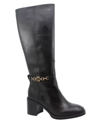 Sort Tommy Hilfiger Chain Leather Fw0fw08182 Bds - Tommy Hilfiger SkoSneaksers  - 8720637403150
