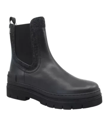 Sort Tommy Hilfiger Feminine Chelsea Boot Felt Fw0fw07655 Bds - Tommy Hilfiger SkoSneaksers  - 8720645467717