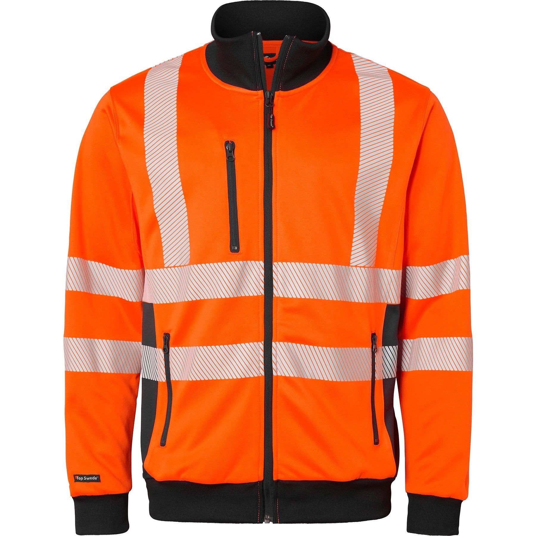 Top Swede 1529 Sweat Fluorescent Orange Navy Sweatee Shirt Herre Sweatee Shirt - Top Swede Shirt - 7340098907861