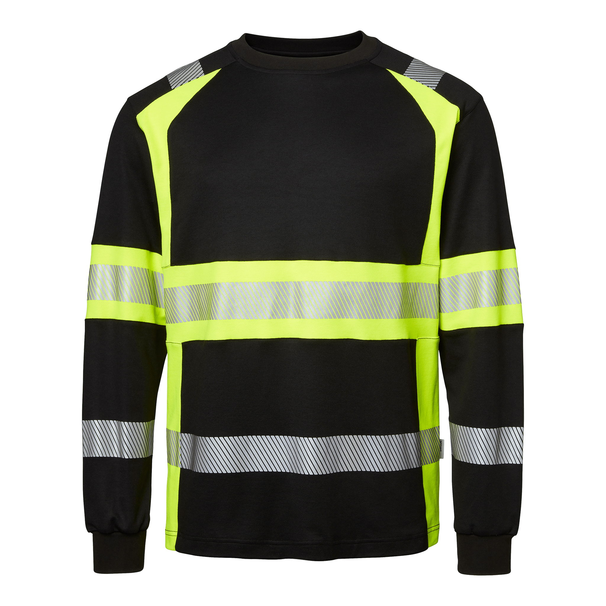 Top Swede Langærmet Shirt Sort Vis Gul 601 Shirts Fjernlager Langærmet - Top Swede Shirt - 7330077207877