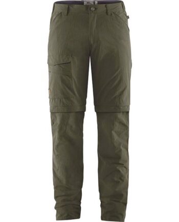 Grøn Fjallraven Travellers Zip Off Herre Mænd Laurel Green Bukser - Fjällräven Jeans  - 7323450548797