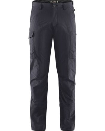 Mørkeblå Fjallraven Travellers Trousers Herre Mænd Dark Navy Bukser - Fjällräven Jeans  - 7323450548308