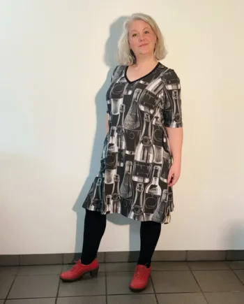Grå Tulla Kjole Wine Clock - Amamiko Jeans