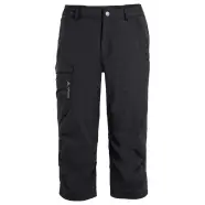 Sort Vaude Men Farley Capri Pants Black Uni Str Bukser - Vaude Jeans  - 4062218489899
