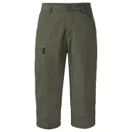 Vaude Men Farley Capri Pants Khaki Uni Str Bukser - Vaude Jeans  - 4062218489950