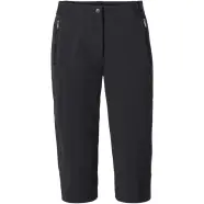 Sort Vaude Women Farley Stretch Capri Iii Black Str Bukser - Vaude Jeans  - 4062218286825
