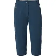 Vaude Women Farley Stretch Capri Iii Dark Sea Str Bukser - Vaude Jeans  - 4062218286955
