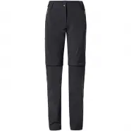 Sort Vaude Women Farley Stretch Zip Pants Black Str Short Bukser - Vaude Jeans  - 4062218284555