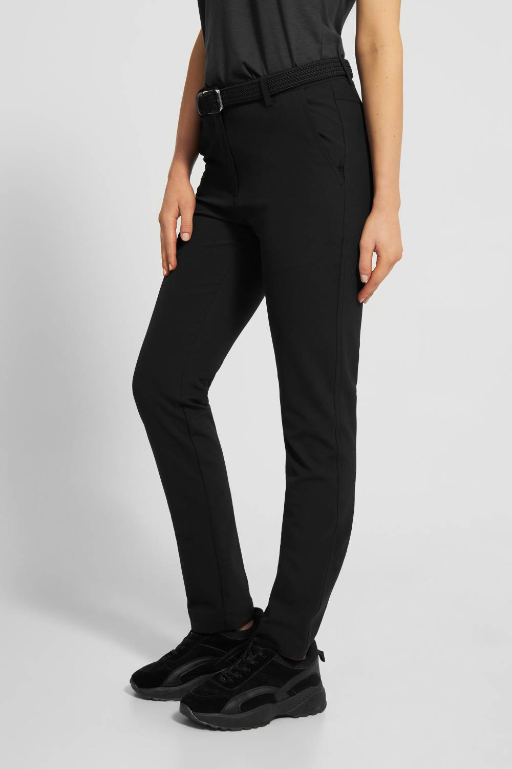 Sort What Bunkers Victoria Dame Bukser Black Str - What Bunkers Jeans - 5740005908035
