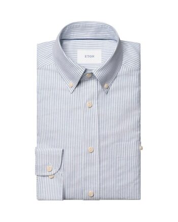 S Triped Oxford Hirt - Eton Shirt  - 7313584759138