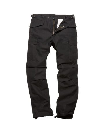 Sort Vintage Industries M65 Heavy Satin Bukser - Jeans  - 8718373000399