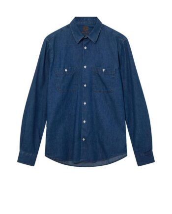 Blå Mmggibson Denim Spring Shirt - Mos Mosh Shirt  - 5711855992222
