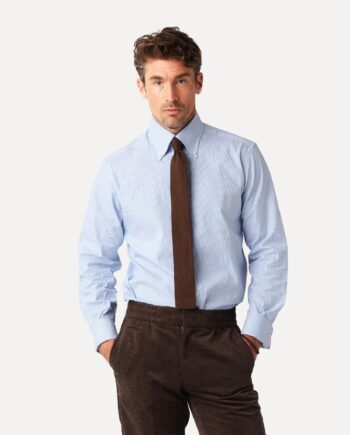 Blue Pinstripe Shirt - Less Worries Shirt