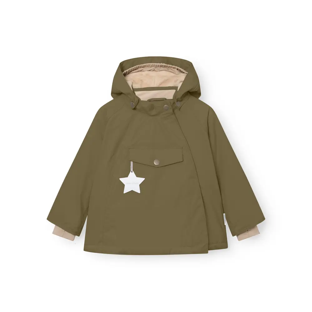 Grøn Mini Ture Matwang Fleeceforet Vinterjakke Kalamata Green 104 - Mini A Ture Jeans - 5715713174348