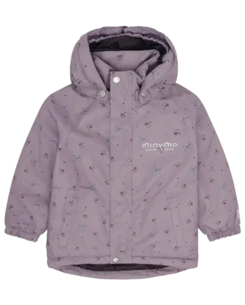 Lilla Minymo Vinterjakke Print Toadstool 110 - Minymo Jeans  - 5714226212578