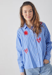 Blue Stripes Ibisa - Sisters Point Jeans  - 5714862746116