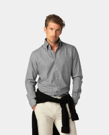 Grey Glencheck Skjorte - Less Worries Shirt